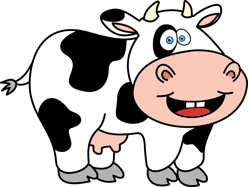 OnlineLabels Clip Art - Funny Cow